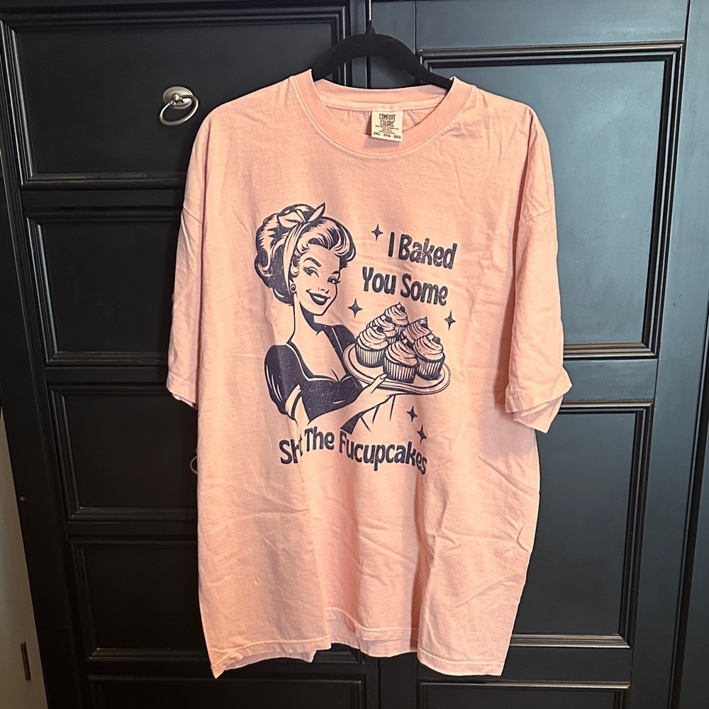 Comfort Colors Pink Graphic Tee - Picture 3 of 4
